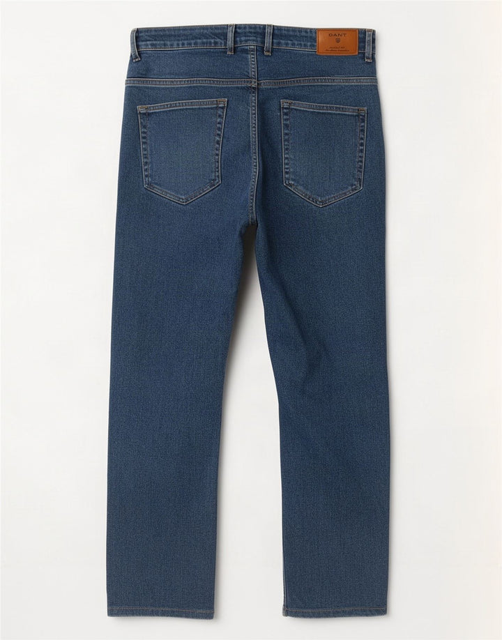 Мужские прямые джинсы Gant Jason Regular Fit W35 L28 синие