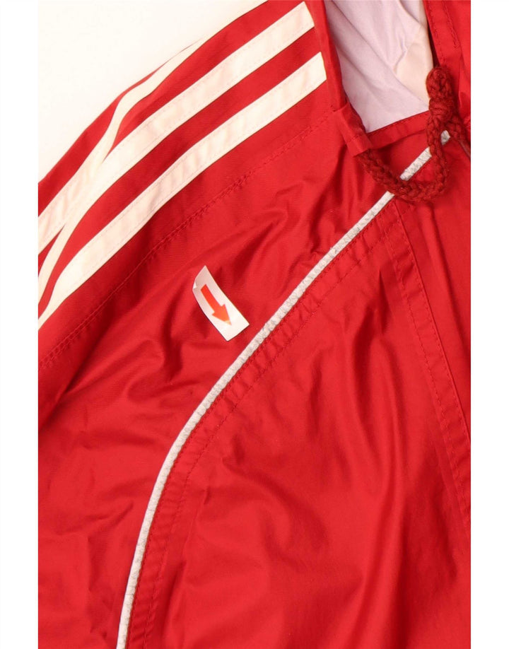Мужская куртка-дождевик Adidas с капюшоном UK 44/46, большой красный полиамид