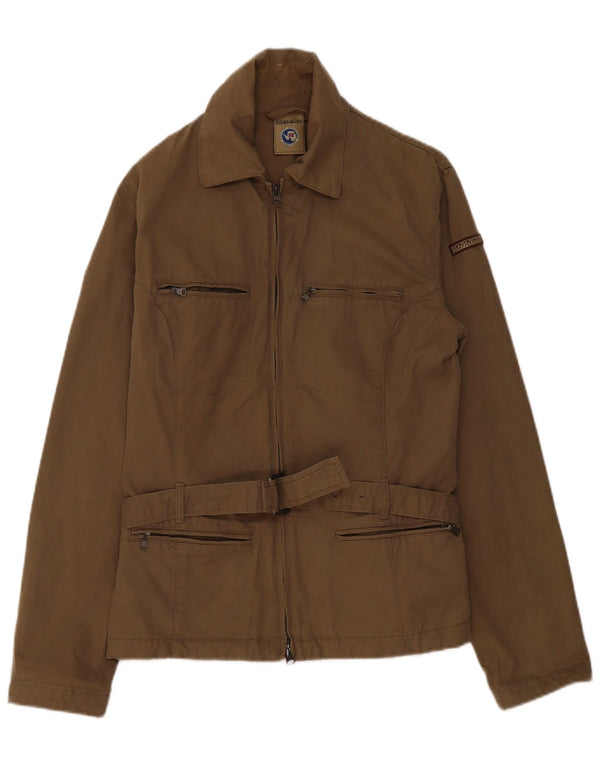 Женская универсальная куртка Napapijri UK 18 XL, хлопок цвета хаки