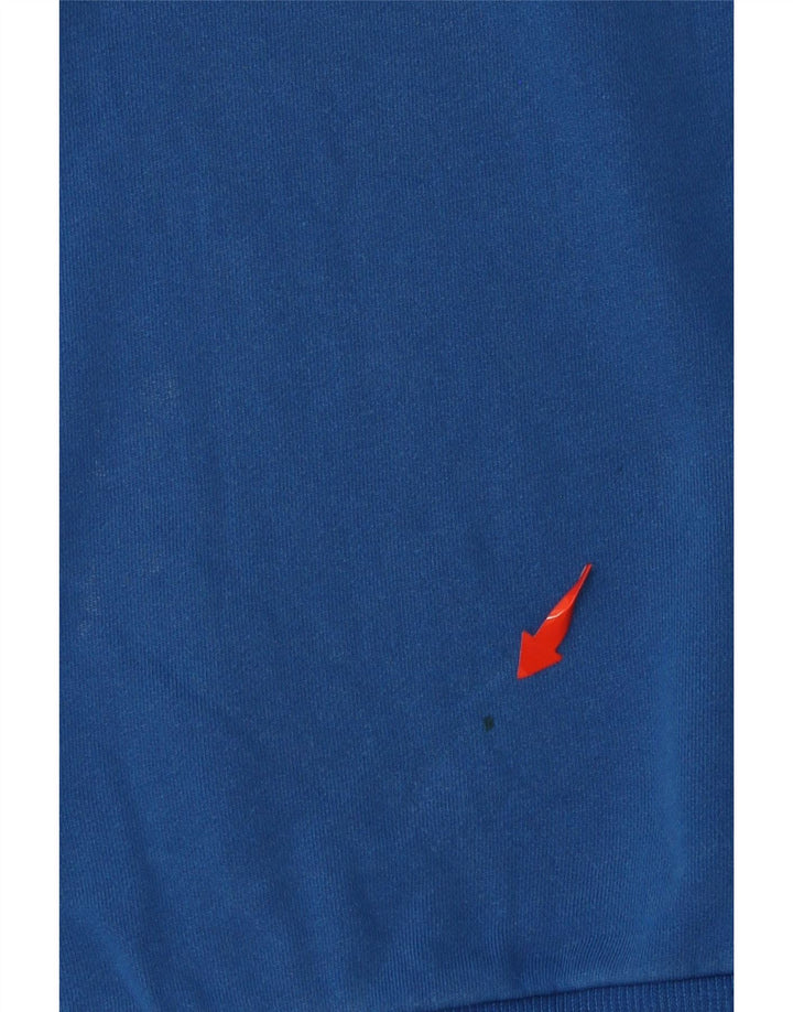 Мужской свитшот DIESEL с рисунком, хлопковый джемпер среднего синего цвета