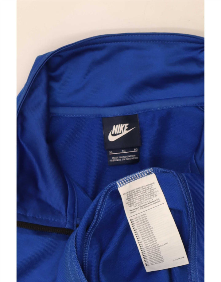 Мужская спортивная куртка Nike XL, синий полиэстер с цветными блоками