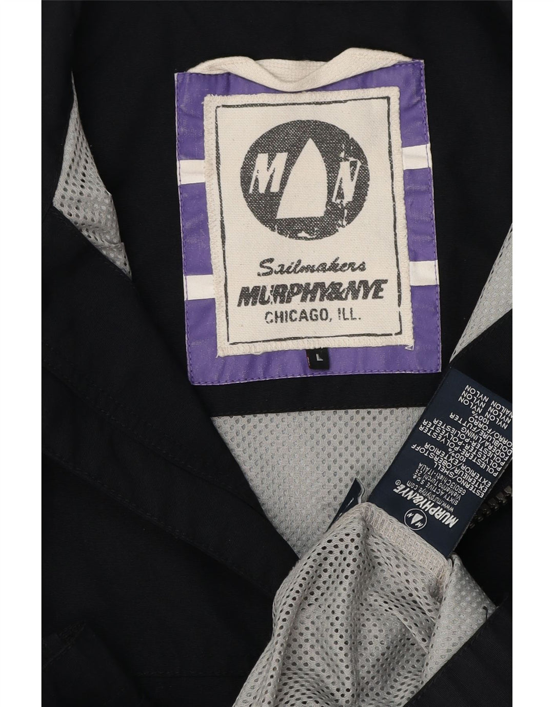 Мужская куртка-бомбер Murphy & Nye UK 40, большая темно-синяя, полиэстер