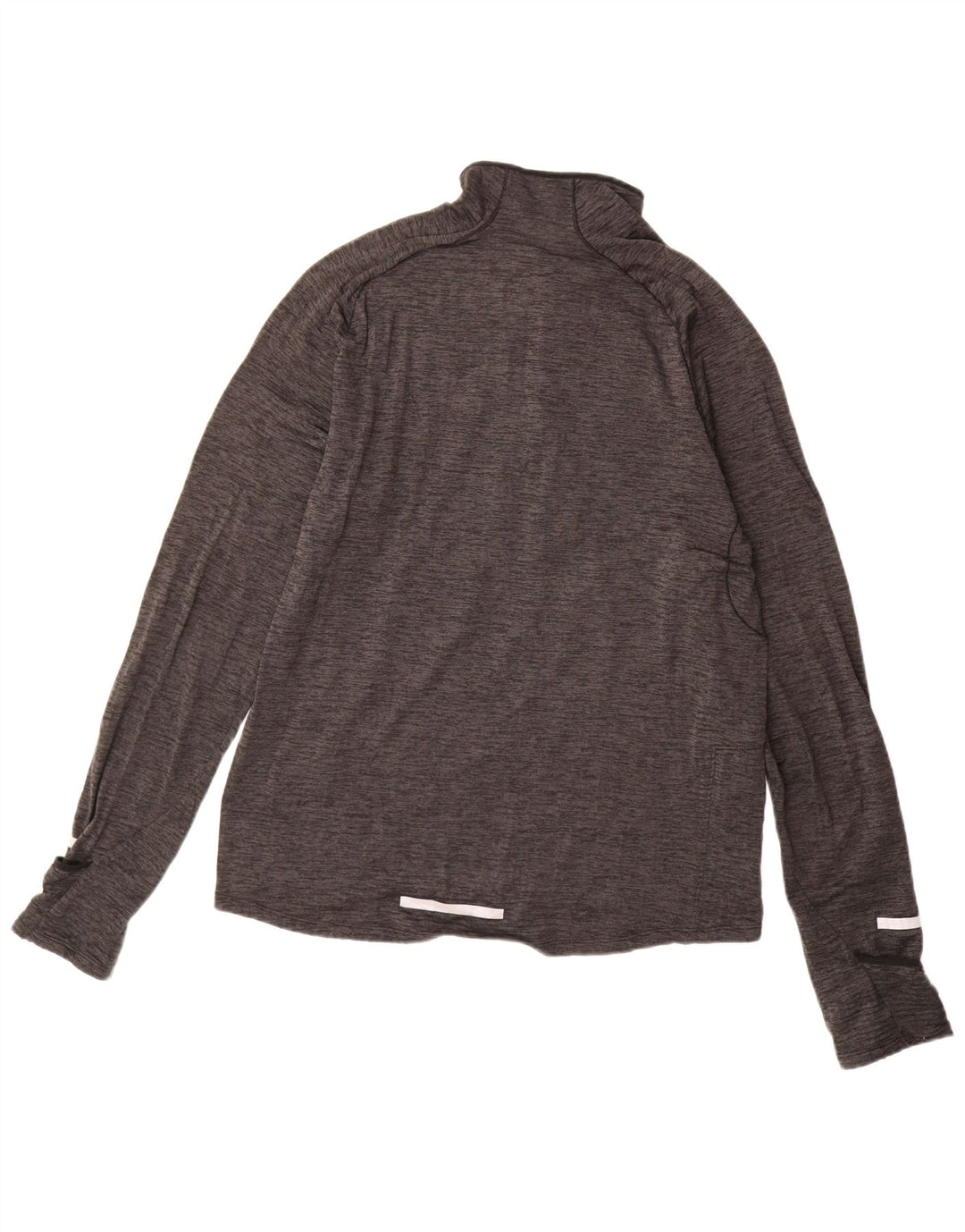 Мужской спортивный костюм NIKE Dri Fit с воротником на молнии, средний серый в крапинку