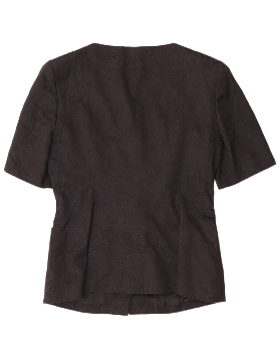 Женский пиджак с коротким рукавом GUY LAROCHE EU 42, большой черный классический