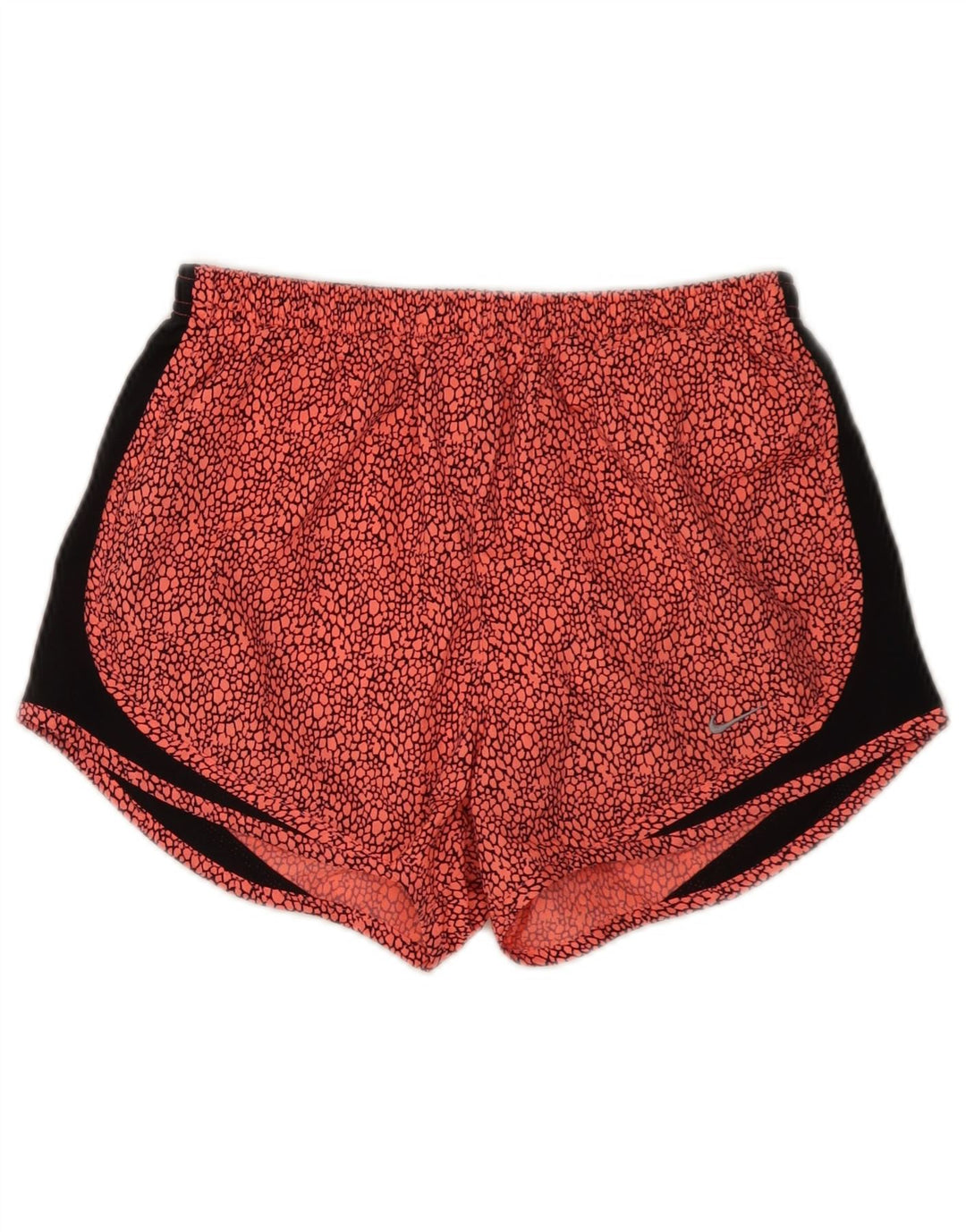 Женские спортивные шорты Nike Dri Fit с абстрактным узором, Великобритания, 10, маленькие, красные, из полиэстера