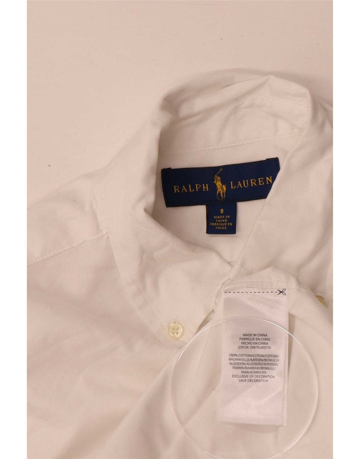 Рубашка для мальчика Ralph Lauren 7-8 лет, белая, хлопковая