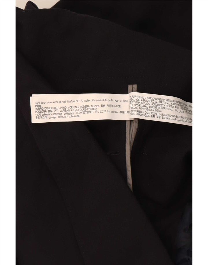 Мужской пиджак Massimo Dutti на 2 пуговицах EU 56 XL, черная шерсть