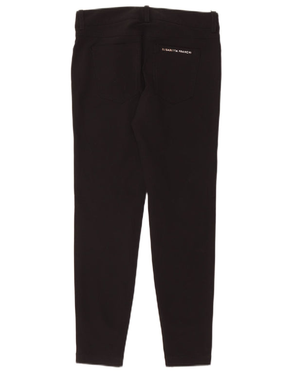 Брюки скинни женские Elisabetta Franchi повседневные IT 40 маленькие W27 L27 черные