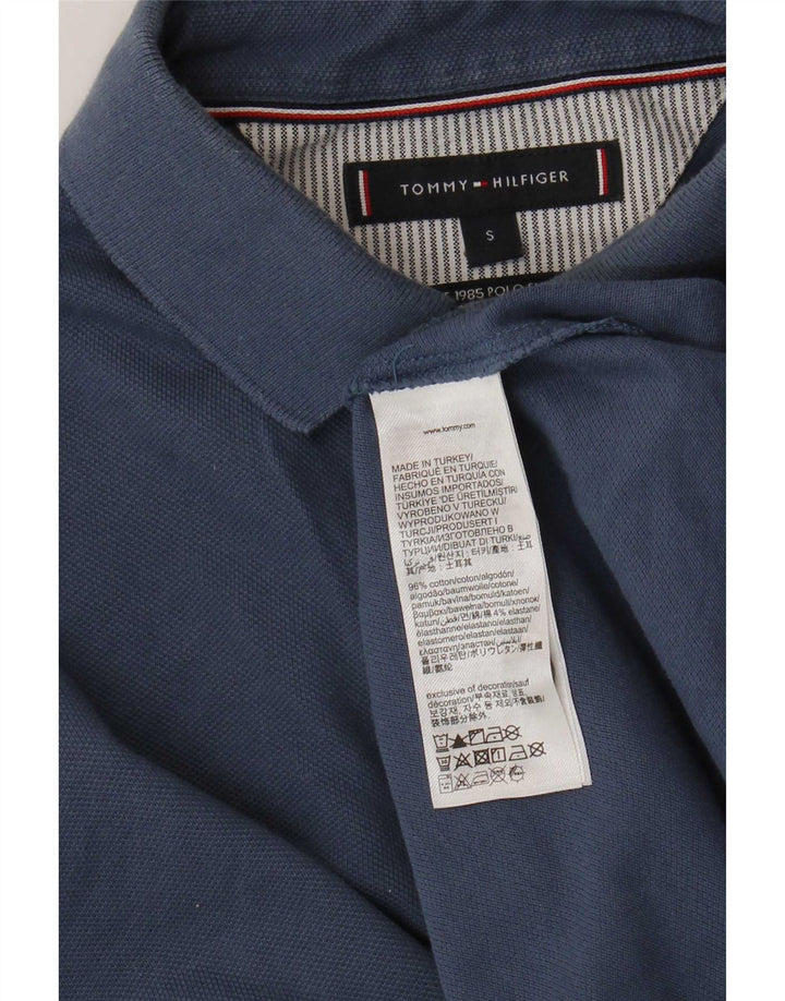 Мужская рубашка-поло Tommy Hilfiger, маленькая, темно-синяя, хлопок
