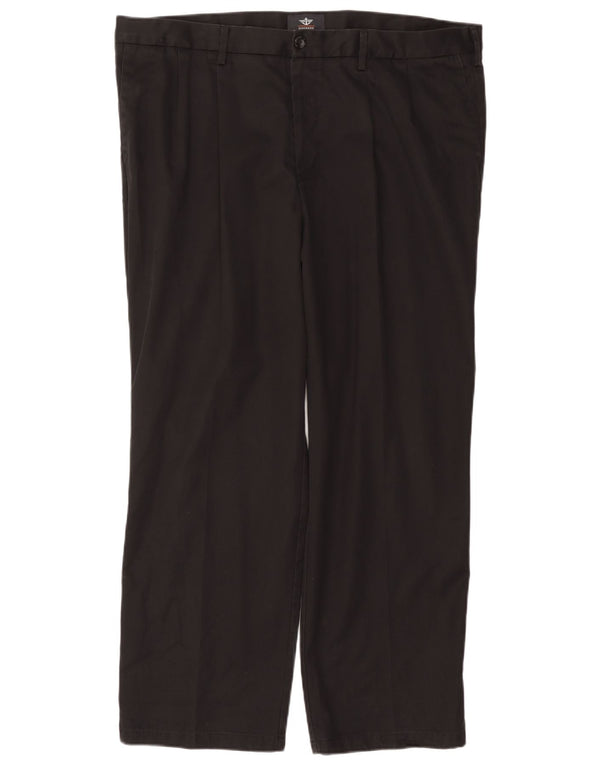 Мужские брюки-чиносы DOCKERS классического кроя W42 L32, черный хлопок