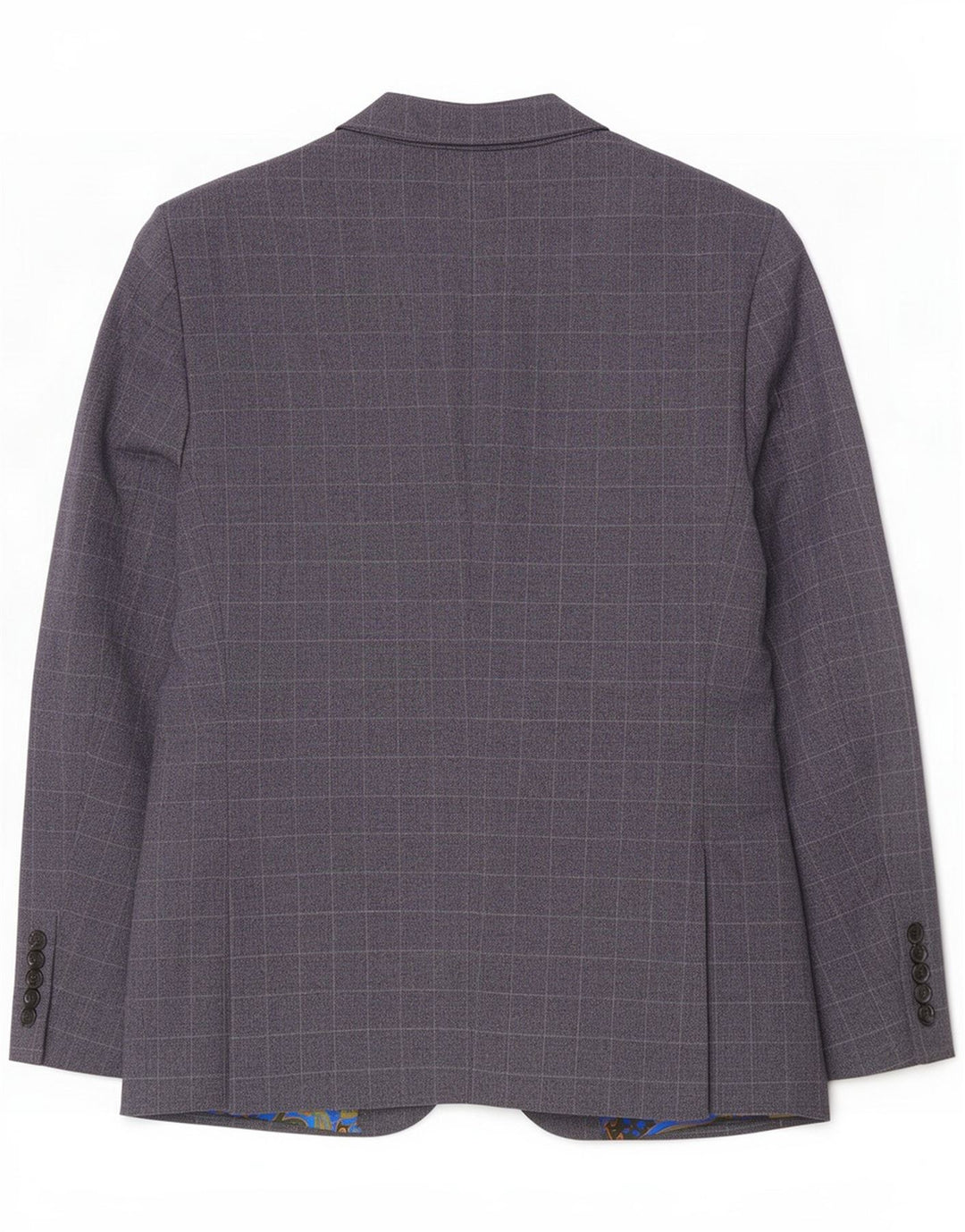 Мужской короткий пиджак на двух пуговицах Marks & Spencer UK 42 XL Темно-синий в клетку