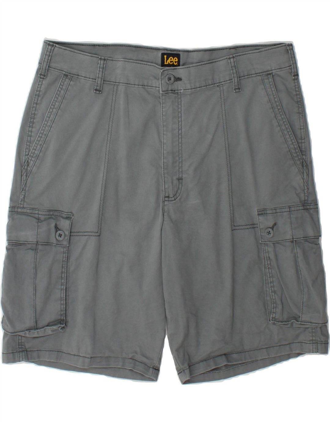 LEE Mens Cargo Shorts W38 XL Grey Cotton Vintage Lee and Second-Hand Lee from Messina Hembry 