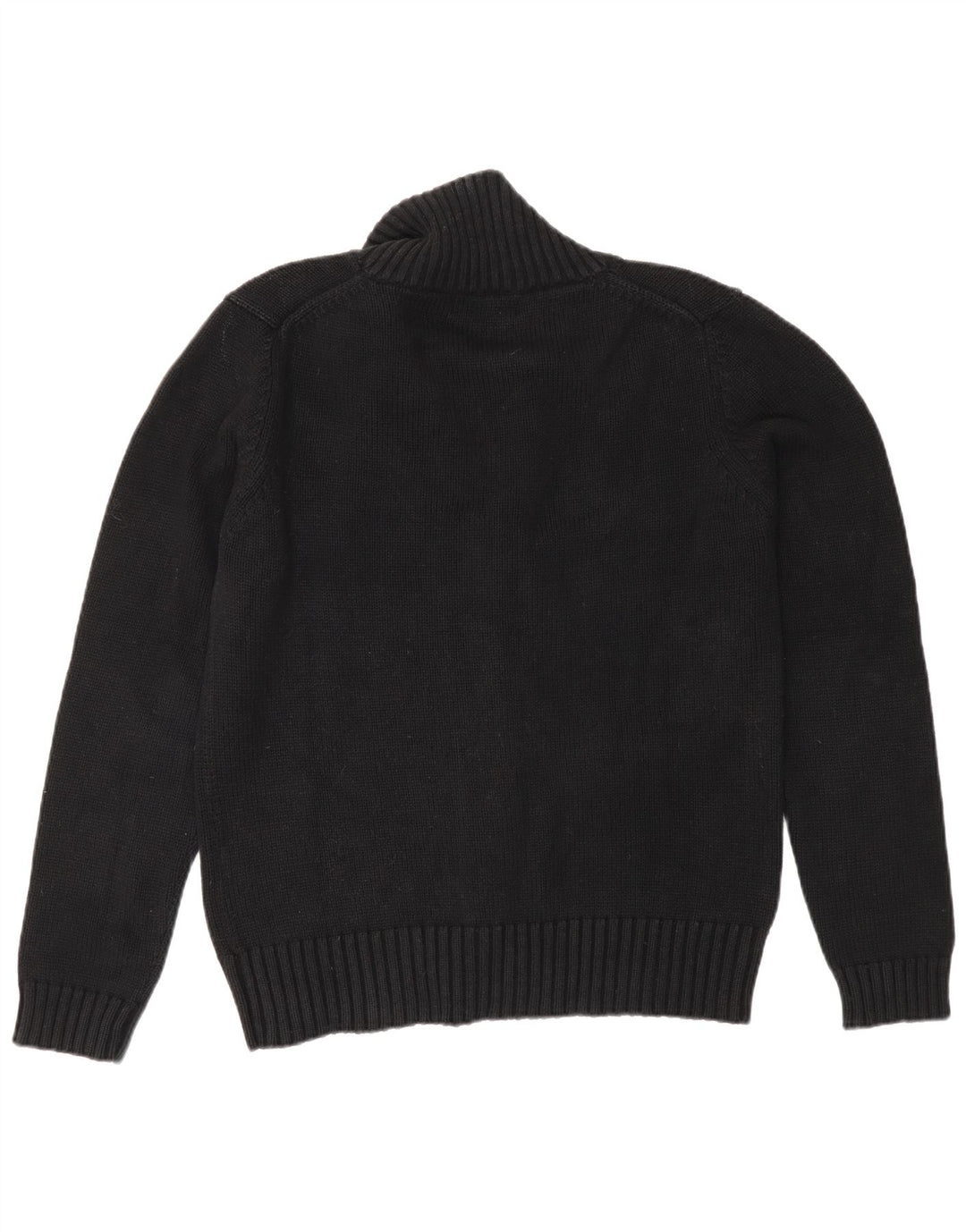 Мужской кардиган Zara, классический хлопковый свитер среднего черного цвета