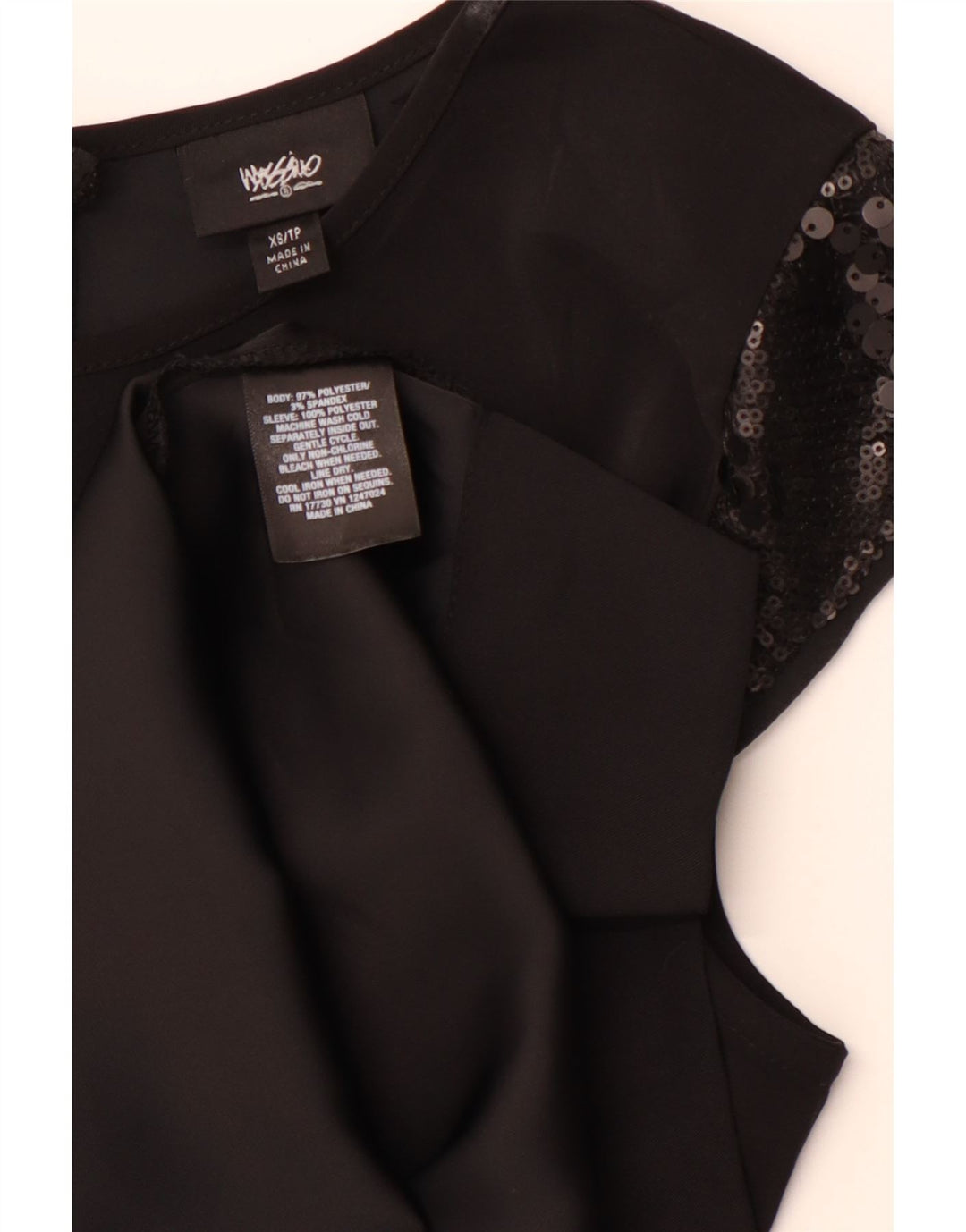 Женское платье прямого кроя MOSSIMO UK 6 XS, черный полиэстер