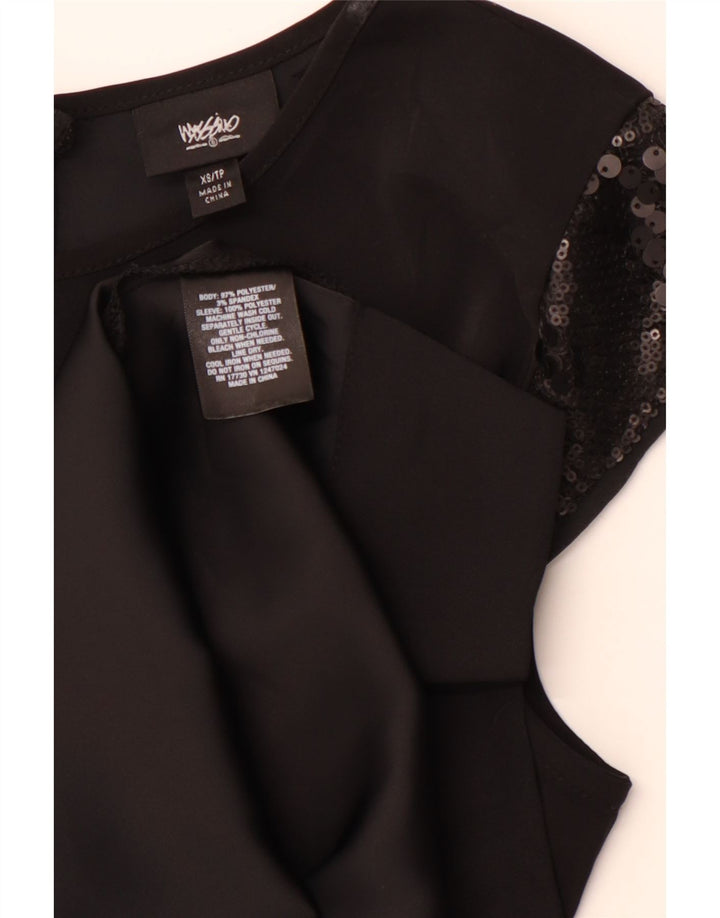 Женское платье прямого кроя MOSSIMO UK 6 XS, черный полиэстер