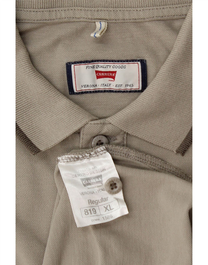 Мужская рубашка-поло CARRERA XL, серая, хлопок