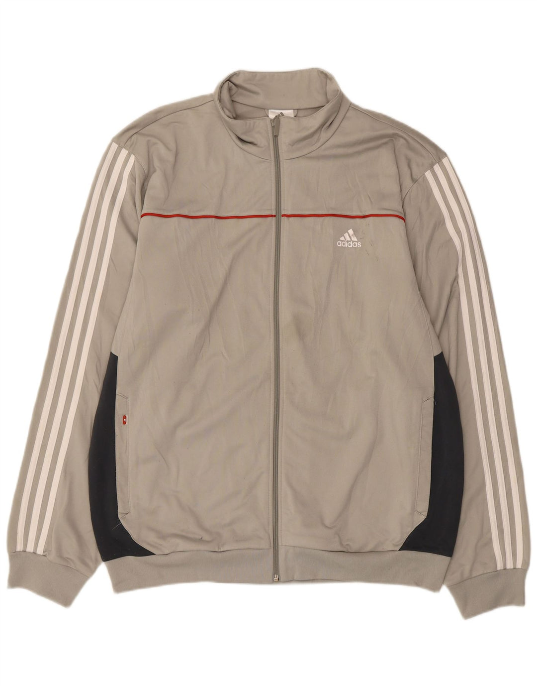 Мужской спортивный костюм Adidas Top Jacket XL Серый полиэстер с цветными блоками