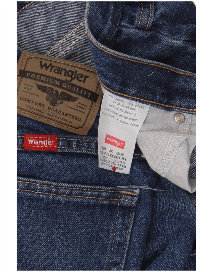 Мужские прямые джинсы Wrangler W29 L32, синий хлопок