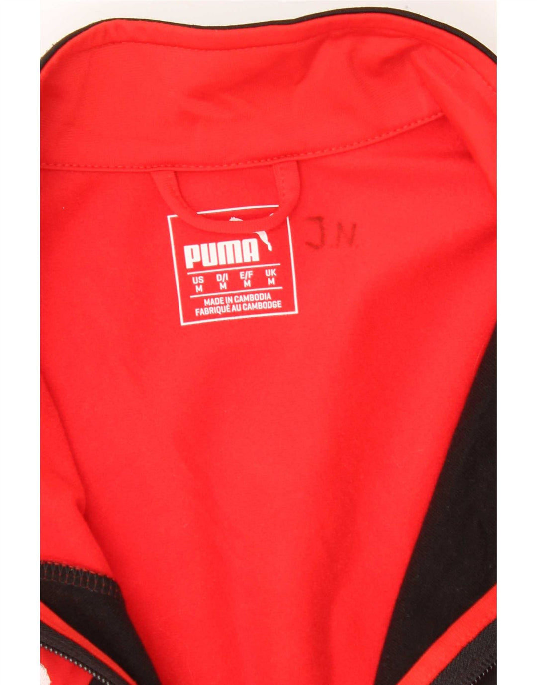 Мужской спортивный костюм Puma Deutshland с графическим рисунком, средний красный цветной блок