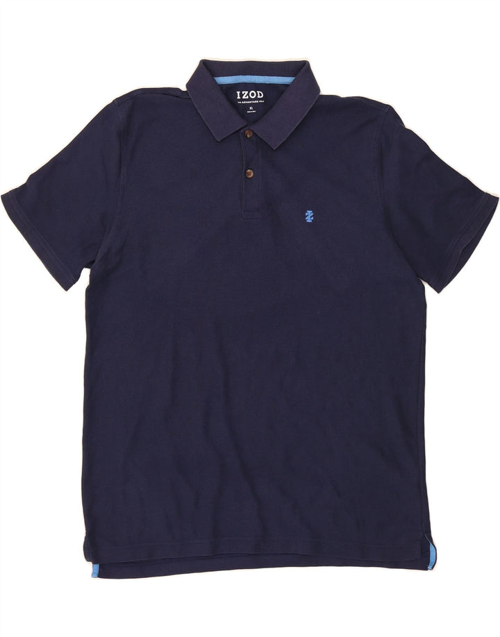 IZOD Mens Polo Shirt XL Navy Blue Cotton Vintage Izod and Second-Hand Izod from Messina Hembry 