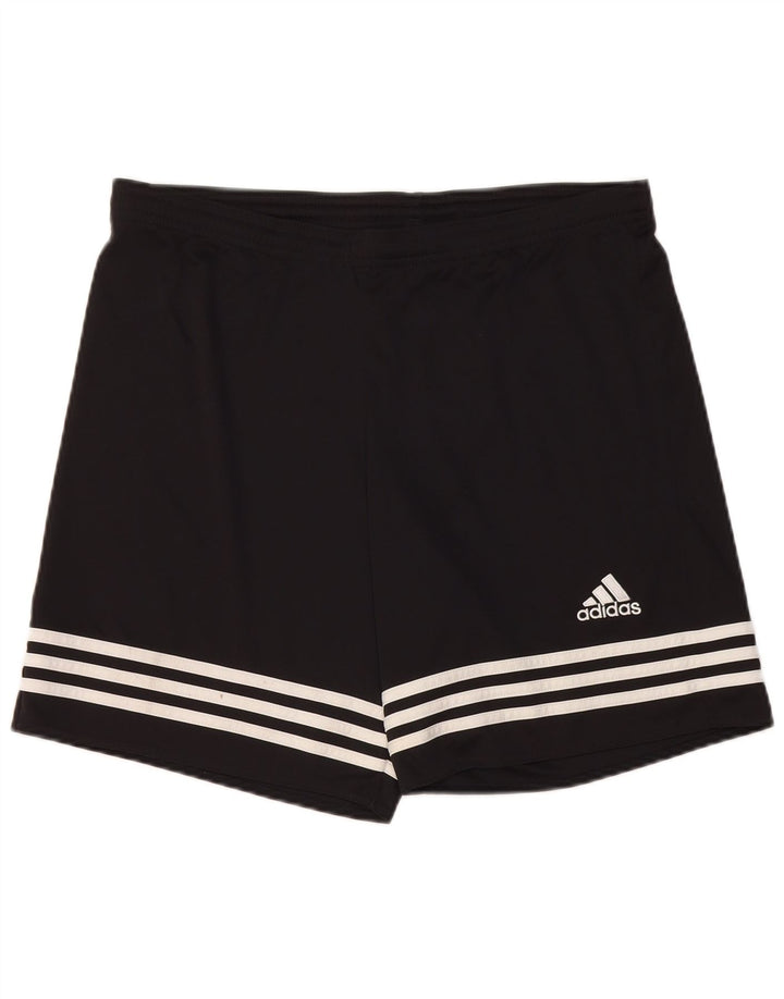 Мужские спортивные шорты Adidas Climalite, средний черный полиэстер