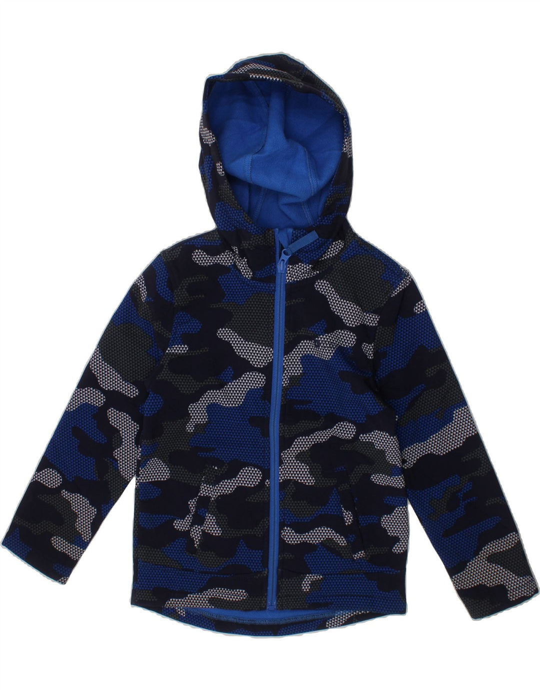 MOUNTAIN WAREHOUSE Boys Hooded Windbreaker Jacket 5-6 Years Blue Vintage Mountain Warehouse and Second-Hand Mountain Warehouse from Messina Hembry 