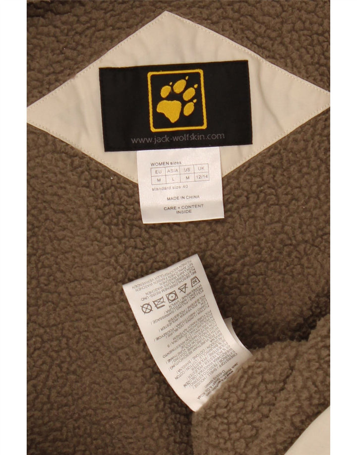Женская ветровка Jack Wolfskin из шерпа, Великобритания 12/14, средний белый