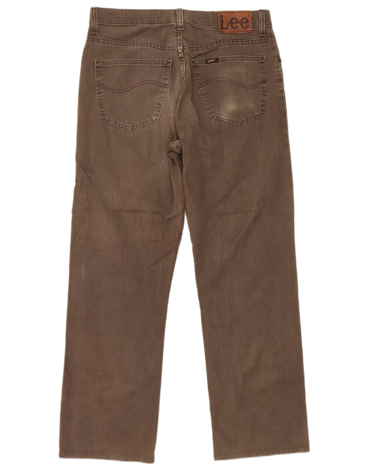 Мужские прямые джинсы Lee W32 L29 коричневые, хлопок
