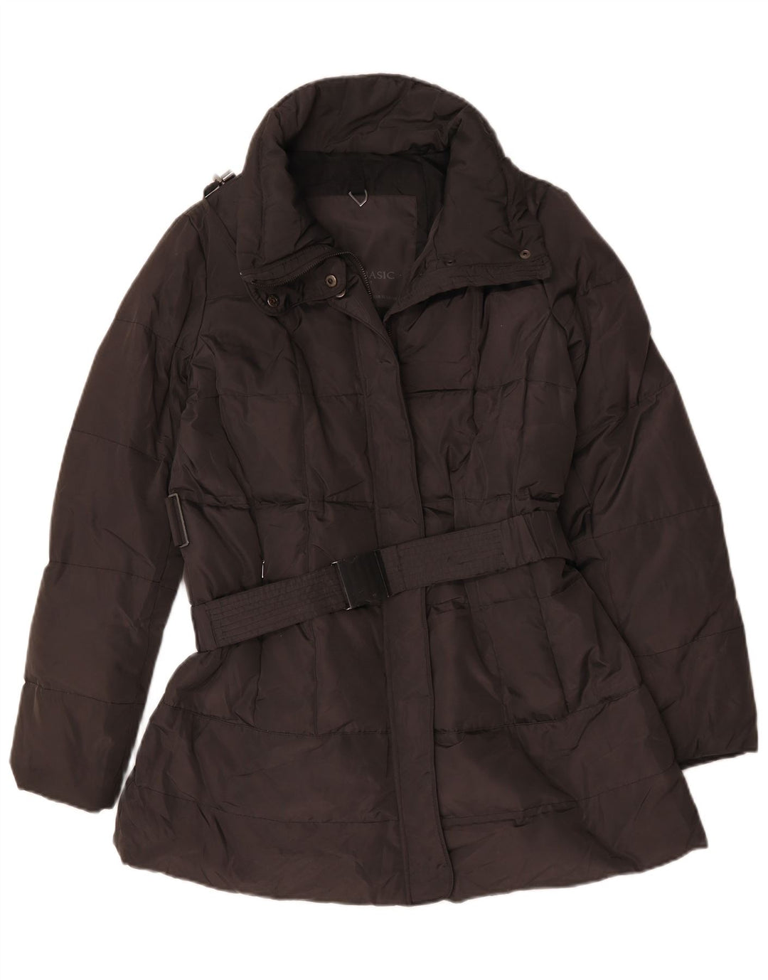 Женская стеганая куртка Zara UK 18 XL, черный полиэстер