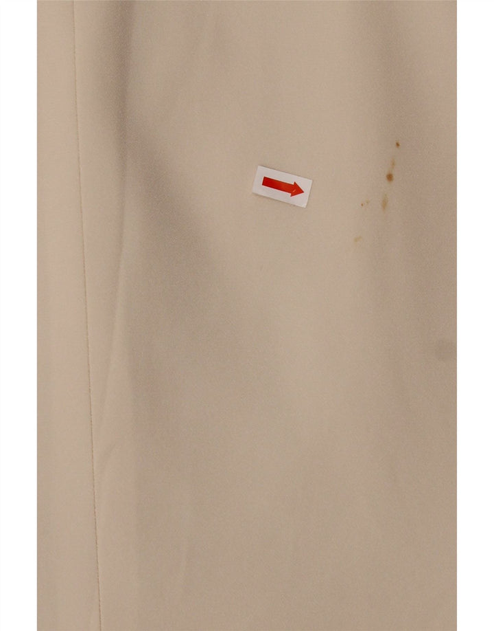 LUISA SPAGNOLI Женский пиджак на 3 пуговицах IT 42 Средний Бежевый Ацетат