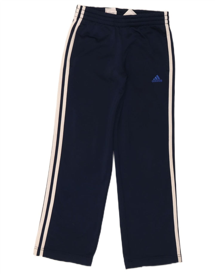 Спортивные брюки Adidas для мальчиков 9-10 лет, темно-синий, полиэстер