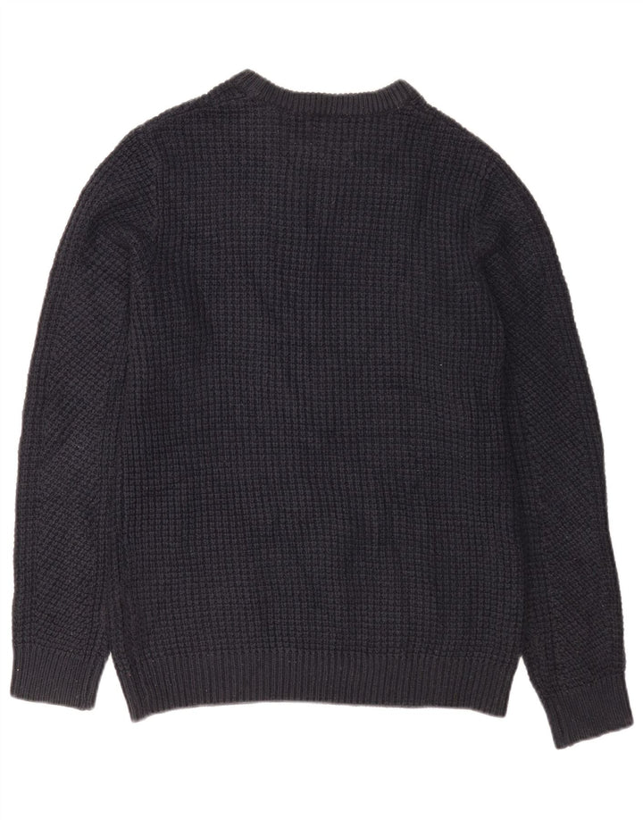 Мужской джемпер с круглым вырезом Jack & Jones, средний темно-синий акрил