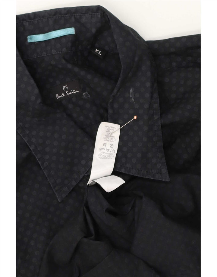 Мужская рубашка классического кроя Paul Smith XL, черный пятнистый хлопок
