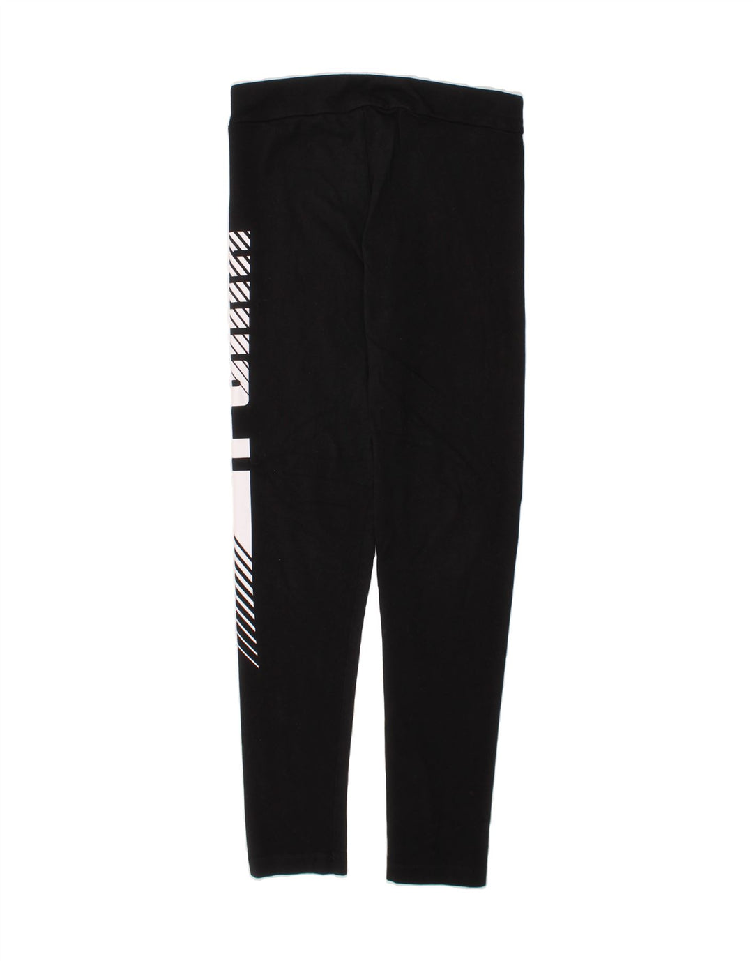 PUMA Girls Graphic Leggings 11-12 Years  Black Vintage Puma and Second-Hand Puma from Messina Hembry 