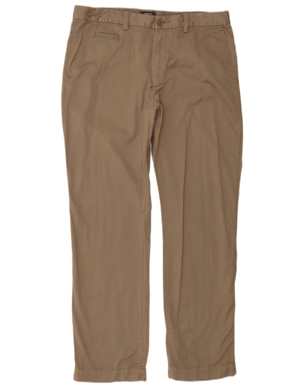 Мужские прямые брюки-чинос Quiksilver W36 L32, бежевый хлопок