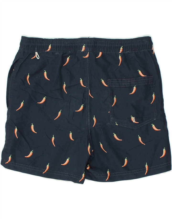 JACK & JONES Mens Abstract Pattern Swimming Shorts XS  Navy Blue Spotted | Vintage Jack & Jones | Thrift | Second-Hand Jack & Jones | Used Clothing | Messina Hembry 