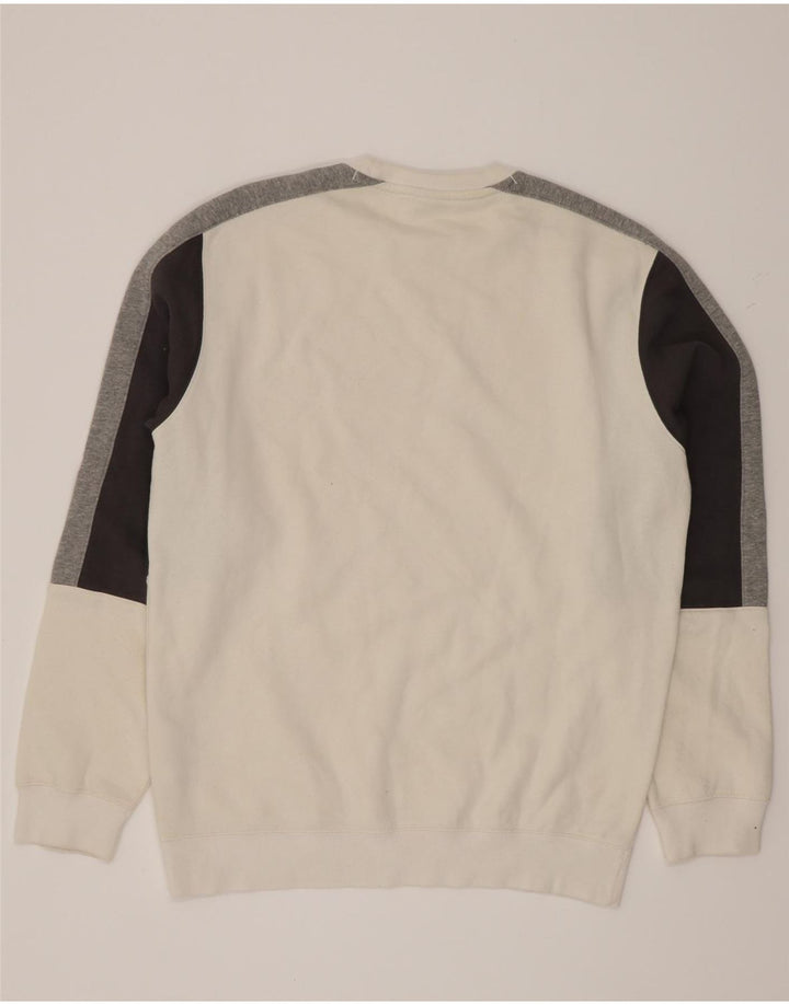 Мужской свитшот Champion Jumper XL, белый хлопок с цветными блоками