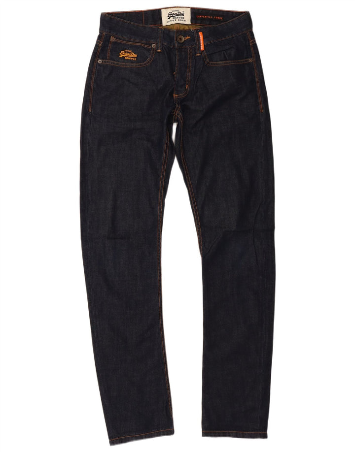 Мужские свободные узкие джинсы Superdry Copperfill W28 L32, темно-синий, хлопок