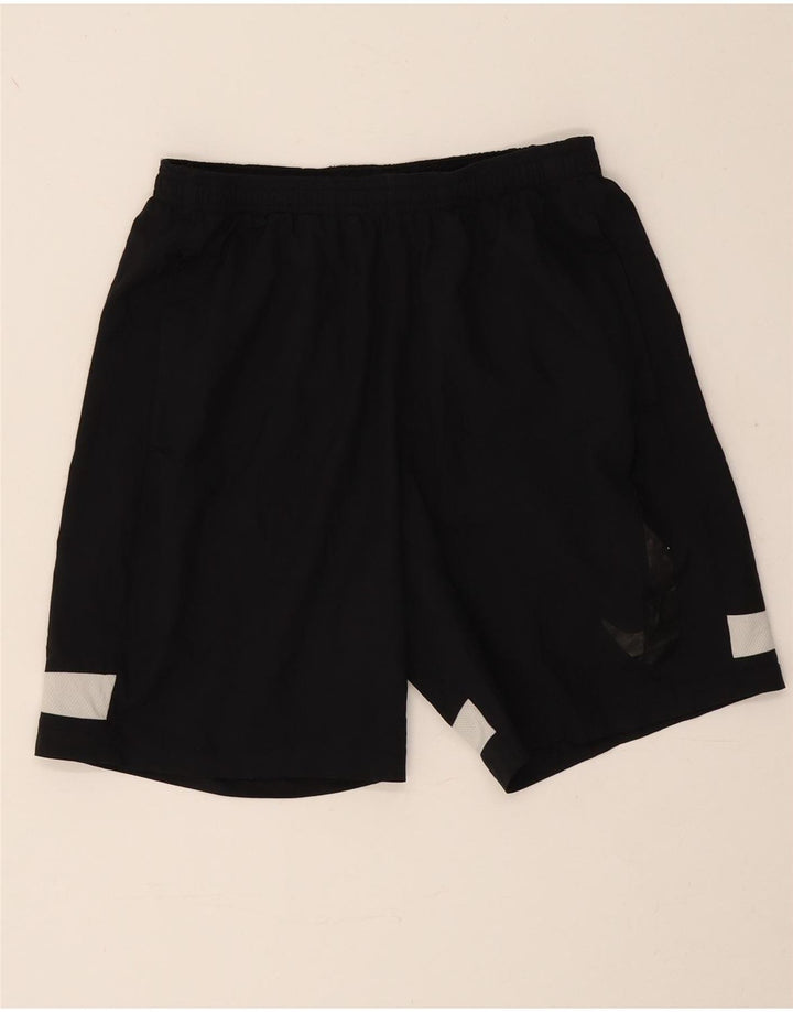 Мужские спортивные шорты Nike Dri Fit с графическим рисунком, средний черный, полиэстер с цветными блоками