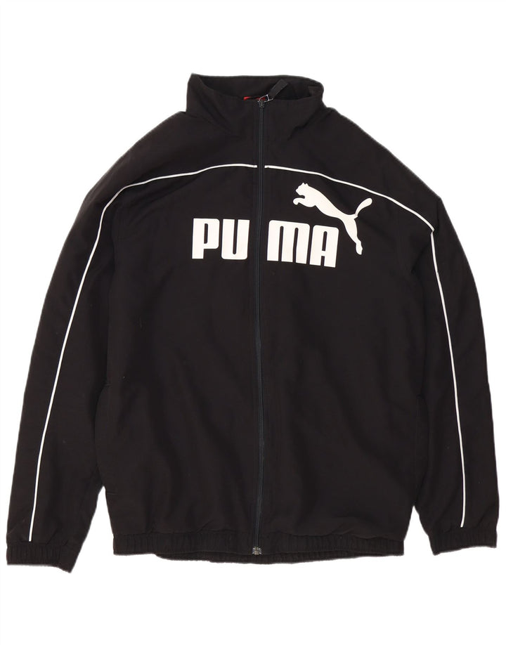 Мужская спортивная куртка с графическим рисунком PUMA, маленькая черная
