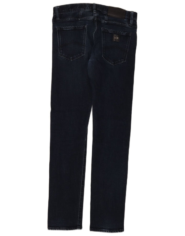 Мужские зауженные джинсы Armani Exchange W28 L31 темно-синие