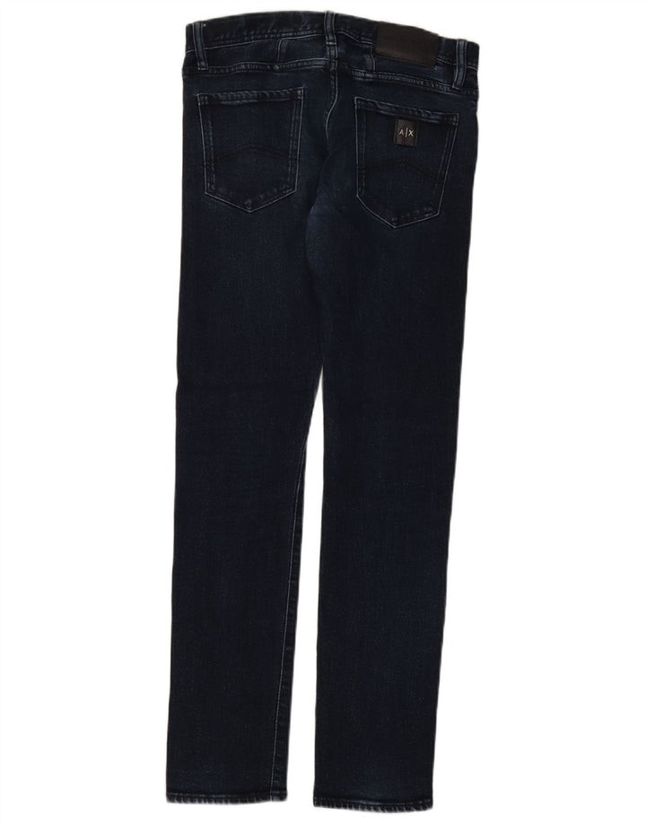 Мужские зауженные джинсы Armani Exchange W28 L31 темно-синие