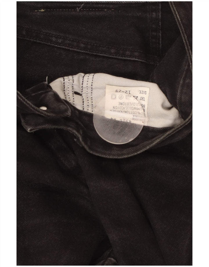 Женские зауженные джинсы LEE с высокой талией, размер США 12, большие W29 L29, черный хлопок