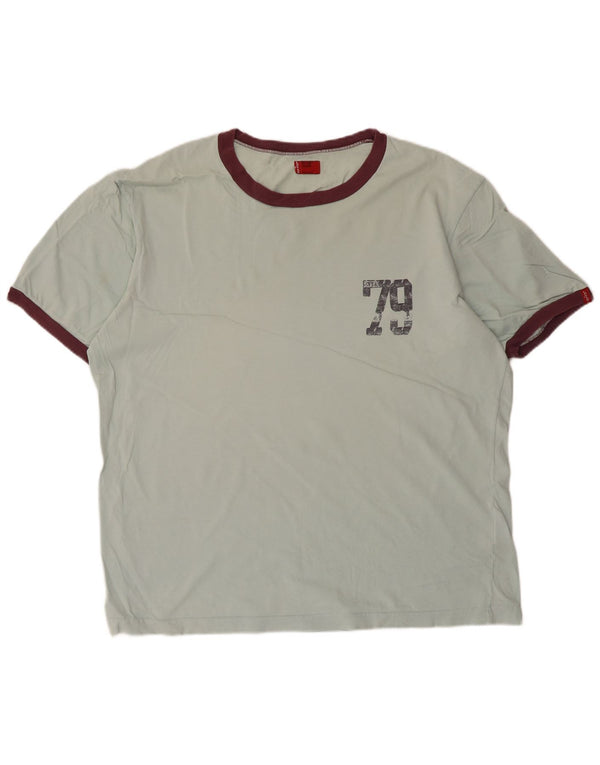 Мужская футболка с рисунком Levi's Top XL, синяя, хлопок
