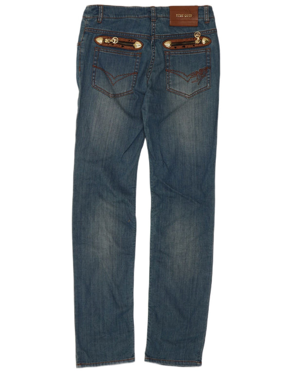 Женские узкие джинсы Piero Guidi W28 L31, синие, хлопок