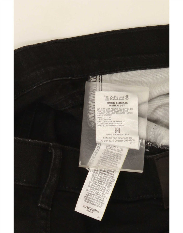 Мужские прямые джинсы Marks & Spencer W36 L35 черного цвета, хлопок