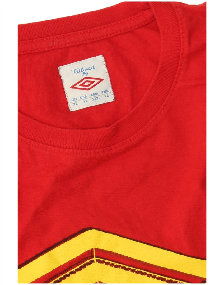 UMBRO Мужская футболка с рисунком Top XL Красный
