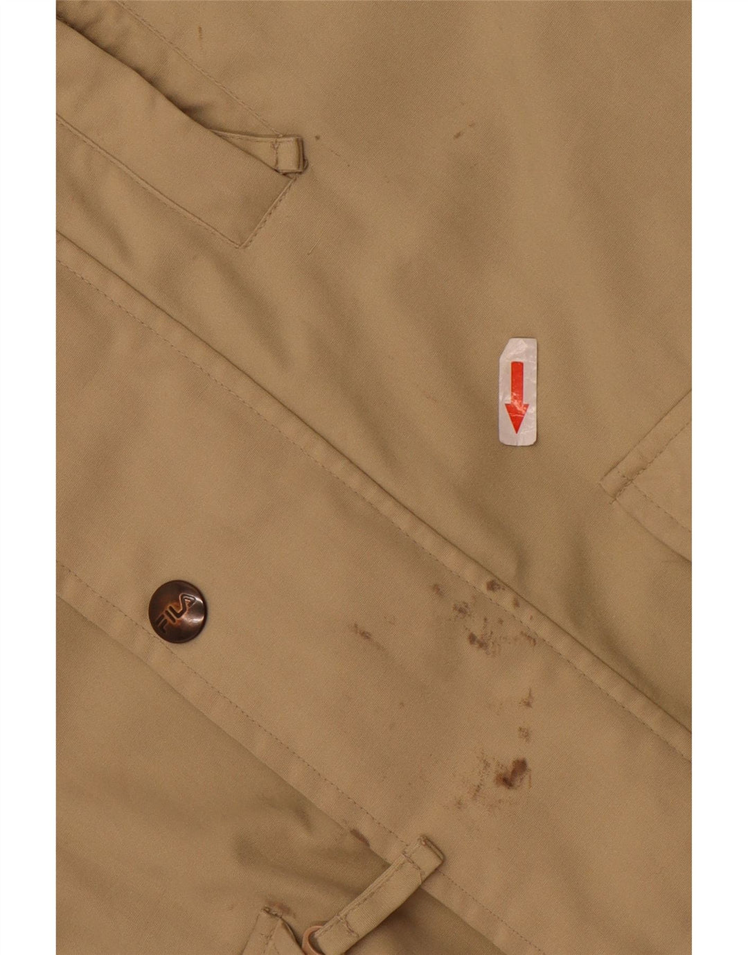 Fila Мужская ветровка с капюшоном IT 52 XL Бежевый Полиэстер