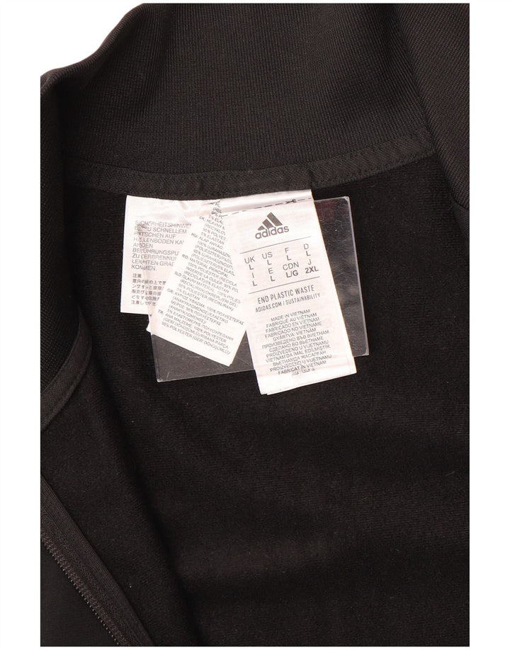 Мужская спортивная куртка Adidas, большая черная спортивная куртка из полиэстера