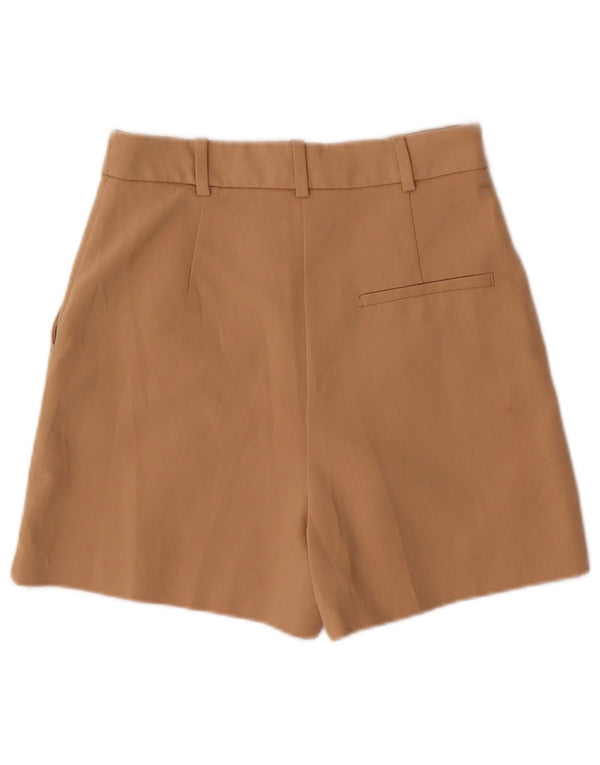 Женские шорты чинос с высокой талией Zara, маленькие, бежевые, хлопок, W26